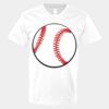 V-Neck Heavy Cotton 100% T-Shirt Thumbnail