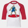 Youth Three Quarter Sleeve Baseball T-Shirt Thumbnail