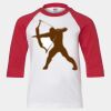 Youth Three Quarter Sleeve Baseball T-Shirt Thumbnail