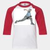 Youth Three Quarter Sleeve Baseball T-Shirt Thumbnail