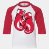 Youth Three Quarter Sleeve Baseball T-Shirt Thumbnail