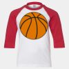 Youth Three Quarter Sleeve Baseball T-Shirt Thumbnail