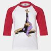 Youth Three Quarter Sleeve Baseball T-Shirt Thumbnail