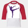 Youth Three Quarter Sleeve Baseball T-Shirt Thumbnail