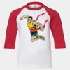 Youth Three Quarter Sleeve Baseball T-Shirt Thumbnail