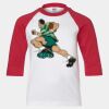 Youth Three Quarter Sleeve Baseball T-Shirt Thumbnail