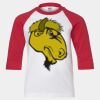 Youth Three Quarter Sleeve Baseball T-Shirt Thumbnail