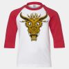Youth Three Quarter Sleeve Baseball T-Shirt Thumbnail