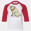 Youth Three Quarter Sleeve Baseball T-Shirt Thumbnail