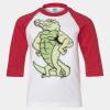 Youth Three Quarter Sleeve Baseball T-Shirt Thumbnail
