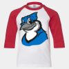 Youth Three Quarter Sleeve Baseball T-Shirt Thumbnail
