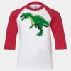 Youth Three Quarter Sleeve Baseball T-Shirt Thumbnail