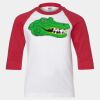 Youth Three Quarter Sleeve Baseball T-Shirt Thumbnail