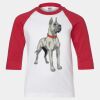 Youth Three Quarter Sleeve Baseball T-Shirt Thumbnail