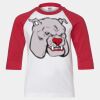 Youth Three Quarter Sleeve Baseball T-Shirt Thumbnail