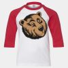 Youth Three Quarter Sleeve Baseball T-Shirt Thumbnail