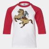 Youth Three Quarter Sleeve Baseball T-Shirt Thumbnail