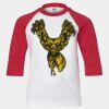 Youth Three Quarter Sleeve Baseball T-Shirt Thumbnail