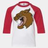 Youth Three Quarter Sleeve Baseball T-Shirt Thumbnail