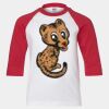 Youth Three Quarter Sleeve Baseball T-Shirt Thumbnail