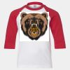 Youth Three Quarter Sleeve Baseball T-Shirt Thumbnail