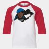 Youth Three Quarter Sleeve Baseball T-Shirt Thumbnail