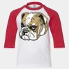 Youth Three Quarter Sleeve Baseball T-Shirt Thumbnail