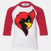 Youth Three Quarter Sleeve Baseball T-Shirt Thumbnail