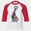 Youth Three Quarter Sleeve Baseball T-Shirt Thumbnail