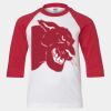 Youth Three Quarter Sleeve Baseball T-Shirt Thumbnail