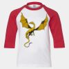 Youth Three Quarter Sleeve Baseball T-Shirt Thumbnail