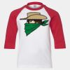 Youth Three Quarter Sleeve Baseball T-Shirt Thumbnail