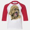 Youth Three Quarter Sleeve Baseball T-Shirt Thumbnail