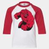 Youth Three Quarter Sleeve Baseball T-Shirt Thumbnail