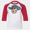 Youth Three Quarter Sleeve Baseball T-Shirt Thumbnail