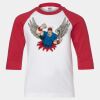 Youth Three Quarter Sleeve Baseball T-Shirt Thumbnail