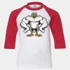 Youth Three Quarter Sleeve Baseball T-Shirt Thumbnail