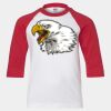 Youth Three Quarter Sleeve Baseball T-Shirt Thumbnail