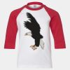 Youth Three Quarter Sleeve Baseball T-Shirt Thumbnail