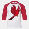 Youth Three Quarter Sleeve Baseball T-Shirt Thumbnail