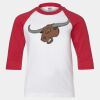 Youth Three Quarter Sleeve Baseball T-Shirt Thumbnail