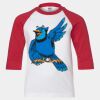 Youth Three Quarter Sleeve Baseball T-Shirt Thumbnail