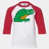 Youth Three Quarter Sleeve Baseball T-Shirt Thumbnail