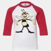 Youth Three Quarter Sleeve Baseball T-Shirt Thumbnail