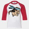 Youth Three Quarter Sleeve Baseball T-Shirt Thumbnail