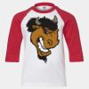 Youth Three Quarter Sleeve Baseball T-Shirt Thumbnail