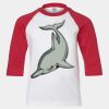 Youth Three Quarter Sleeve Baseball T-Shirt Thumbnail