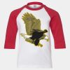 Youth Three Quarter Sleeve Baseball T-Shirt Thumbnail