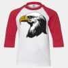 Youth Three Quarter Sleeve Baseball T-Shirt Thumbnail