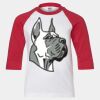 Youth Three Quarter Sleeve Baseball T-Shirt Thumbnail